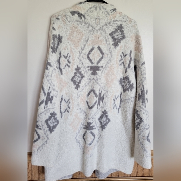 Knox Rose Women's Cream Open Front Long Sleeve Knit Cardigan Sweater Size Large - Picture 6 of 6